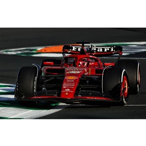 Ferrari SF-24 #16 Charles Leclerc 3rd Place F1 "Saudi Arabia GP" (2024) with Display Case 1/18 Model Car by LookSmart - 1 of 3