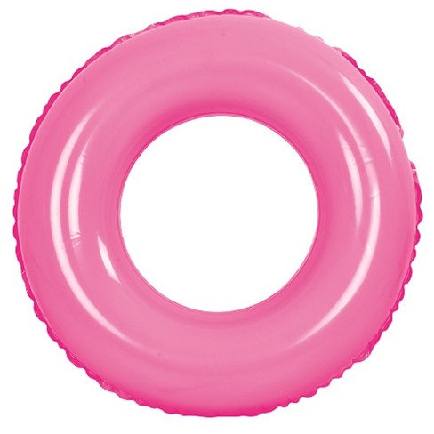 Pool Central 35 Inflatable 1-Person Swimming Pool Inner Tube Ring Float -  Pink