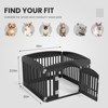 TUYOHW 4/6-panel Portable Dog Playpen for Indoor & Outdoor Use,Folding Pet Fence with Lockable Door for Small & Medium Dogs - 3 of 4