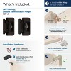 Amerock Double Demountable Hinges for 3/8" Inset Cabinet Doors – Set of 2 - 4 of 4
