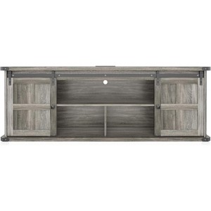 70" TV Stand for 75 Inch TVs, Entertainment Center and Media Furniture with Sliding Barn Doors & Storage Cabinets,  Modern TV Console Table - 1 of 4