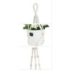 Unique Bargains Macrame Plant Hanger Woven Cotton Indoor Outdoor Decorative - 4 of 4