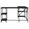 vidaXL Desk Black 54.7 in.x54.7 in.x29.5 in. Engineered Wood - 4 of 4