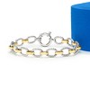 Ross-Simons Two-Tone Sterling Silver Oval-Link Bracelet - 4 of 4