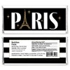 Big Dot of Happiness Stars Over Paris - Candy Bar Wrapper Parisian Themed Party Favors - Set of 24 - 2 of 4