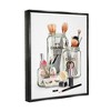 Stupell Industries Fashion Brand Makeup In Mason Jars Glam Design Black Floater Framed Canvas Wall Art, 24 x 30 - 3 of 4