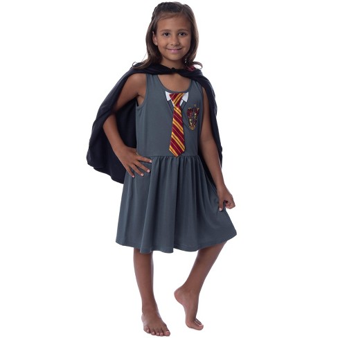 Harry Potter Girls Gryffindor House Costume Nightgown Pajama