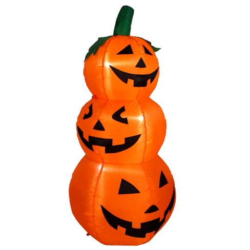 Northlight 3.5' Spooky Town Led Lighted Inflatable Jack-o-lantern Trio ...