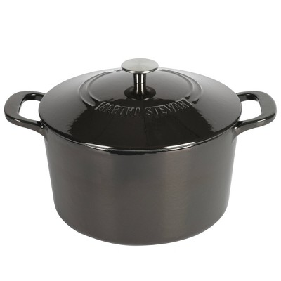 Gunmetal Gray 7qt Enameled Cast Iron Dutch Oven