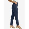 Jessica London Women's Plus Size Stretch Soft Knit Slim Straight Snap Pant - 4 of 4