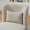 Lyngins Modern 360° Swivel Chair, Chenille Accent Chair with Round Metal Base, Armless Barrel Chair with Pillow, Comfy Reading Chair for Living Room - 4 of 4