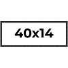 PosterPalooza | 40x14 Thin Barnwood Picture Frame, UV Acrylic, 2 Finishes - Grey and Black - 2 of 4