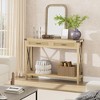 Bohemian Style Entryway Table with Rattan Drawers, 43 in Wooden Console Table for Entryway - 4 of 4