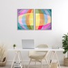 Stupell Industries Oblique Neon Flare 2pc Framed Giclee Art Set - 2 of 4