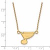 Black Bow Jewelry 14k Yellow Gold St. Louis Blues NHL Necklace 18 Inch - 2 of 4