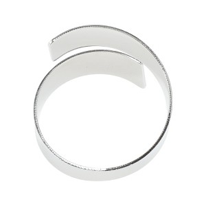 Unique Bargains Napkin Rings Simple Lines Stainless Steel 1 Pc - 1 of 3