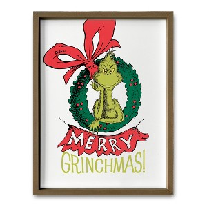 Creative Products The Grinch Merry Grinchmas Wreath 18 x 24 Dr. Seuss Framed Print - 1 of 1