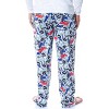 Jaws Mens' Classic Film Movie Poster Tossed Print Sleep Pajama Pants Blue - 4 of 4