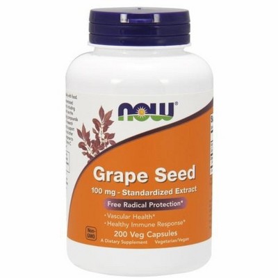 Grape Seed Antioxidant 100mg by Now Foods  -  200 Capsule
