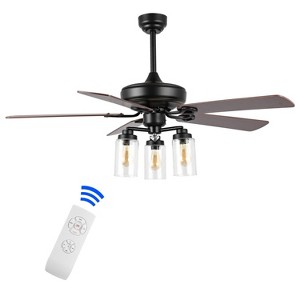 52" 3-Light Lucas LED Ceiling Fan with Remote & App Control, ETL Listed - JONATHAN Y - 1 of 4