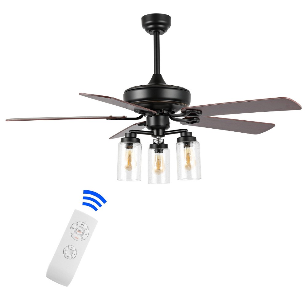 Photos - Chandelier / Lamp 52" 3-Light Lucas LED Ceiling Fan with Remote & App Control, ETL Listed 