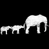 Junior's Design By Humans Animal Lover Gift Africa Safari Animals Family Elephant By lenxeemyeu T-Shirt - 2 of 3