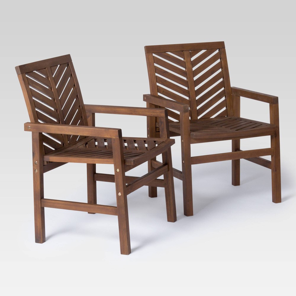 get the 2pk wood patio chair  dark brown  saracina home