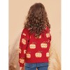 Coolmee Girl Boy Halloween Outfit Pumpkin Knit Long Sleeve Pullover Sweater Shirts Warm Fall Winter Tops Clothes - 4 of 4