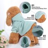 Unique Bargains Pet Dog Warm Hoody Coat Clothes Green Large Size - 3 of 4