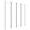 vidaXL 4-Panel Room Divider White 78.7"x78.7" Fabric - 2 of 4