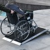 HOMCOM Aluminum Skidproof Portable Wheelchair Ramp for Home, Steps, Doorways, Carpeted Foldable Handicap Ramp, Strong Load-Bearing Threshold Ramp - 2 of 4