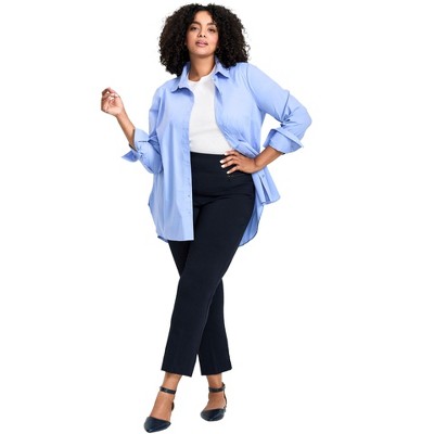 Avenue Women's Plus Size Petite Super Stretch Zip Pant