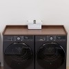 Washer Dryer Countertop, 54" x 27.5" Wood Shelf Topper with Edge, Laundry Cover Guard Organizer for Hamper & Storage-Brown - 4 of 4