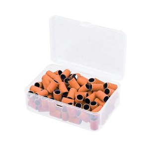 Unique Bargains 240 Grit Nail Drill Bits Sanding Bands Gel File Polish Remover For Electric Nail Tools 100 Pieces - 1 of 4