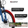 NAYSAYE Bicycles 26 Inch Mountain Bike 21 Speeds Mechanical Disc Brakes for Off Road, Blue, 71"*25"*39.3" - 3 of 4