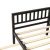 PAGED Full Size Bed Modern Pine Bed Frame with Trundle and Storage Headboard for Bedroom - 4 of 4