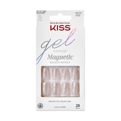 Kiss Products Gel Fantasy Dreamdust Fake Nails - Champagnes - 31ct : Target