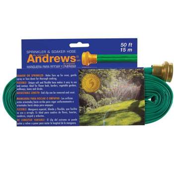 Andrews 1 in. D X 50 ft. L Sprinkler/Soaker Hose Green