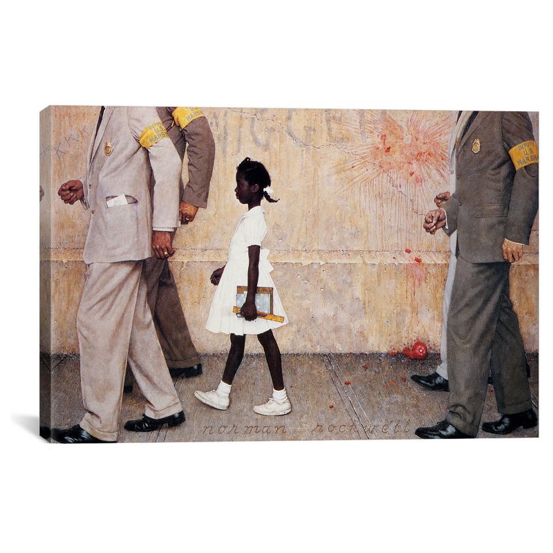 The Problem We All Live with (Ruby Bridges) by Norman Rockwell Unframed Wall Canvas - iCanvas, 1 of 5