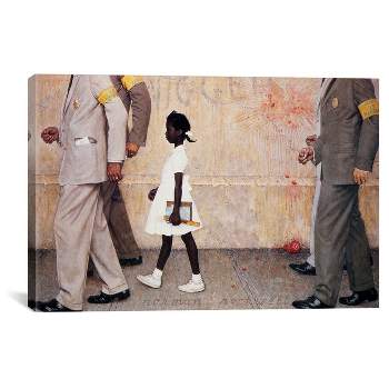 The Problem We All Live with (Ruby Bridges) by Norman Rockwell Unframed Wall Canvas - iCanvas