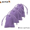Unique Bargains Velvet Reusable Soft Jewelry Headphone Candy Drawstring Gift Bags 20 Pcs - 3 of 4