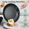 Itopfox 10-Piece Nonstick Cookware Set with Stainless Steel Handles, Hard Anodized Pots and Pans for Induction, Oven & Dishwasher Safe - 4 of 4
