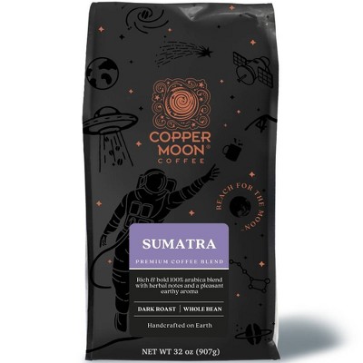 Copper Moon Sumatra Blend Dark Roast Whole Bean Coffee - 2lb