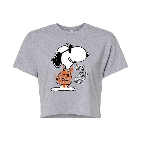 Women's - Peanuts -  Cropped Graphic T-Shirt - image 1 of 4