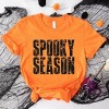 Spooky Season Block Distressed - Women's Short Sleeve Graphic T-Shirt - 2 of 4