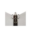 JAM Paper Standard 1.5" 3-Ring Flexible Poly Binder Clear Glass Twill 762T15CL - 3 of 4