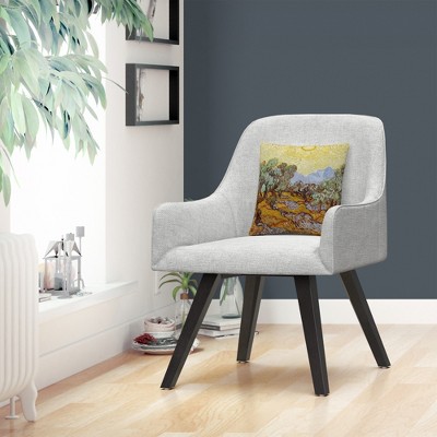 Vincent Van Gogh Olive Trees 1889 16" Square Decorative Throw Pillow