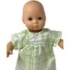 Doll Clothes Superstore Green Satin Nightgown Compatible With 15-16 Inch Baby And Cabbage Patch Kid Dolls - image 4 of 4