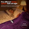 Inhand Heated Blanket Electric Heating Blanket Auto-Off 10 Heat Level Over-Heat Protection Flannel ETL Certified - 3 of 4