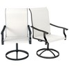 Outsunny Patio Swivel Chairs Set of 2, High Back Patio Dining Chairs with All-Weather Mesh Fabric and Metal Frame for Backyard, Porch or Garden - 4 of 4